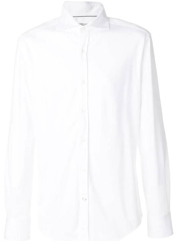 Men's Classic Long Sleeve Shirt White - BRUNELLO CUCINELLI - BALAAN 1