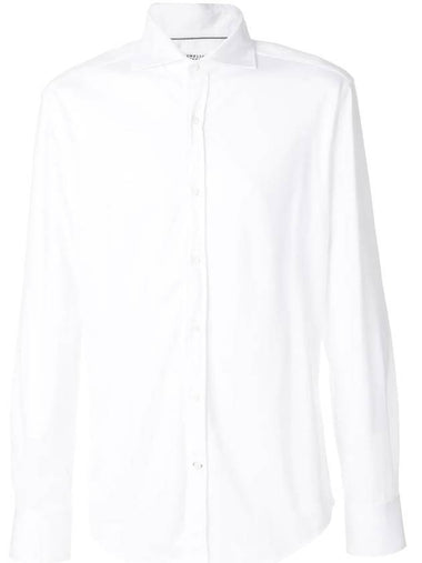 Men's Classic Long Sleeve Shirt White - BRUNELLO CUCINELLI - BALAAN 1