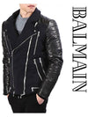 Biker Sheepskin Jacket Black - BALMAIN - BALAAN 2