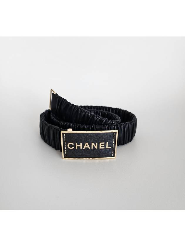 Women s Logo Banding Belt Black AA9096 - CHANEL - BALAAN 2