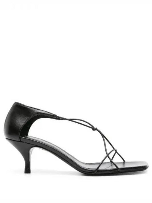 Toteme The Leather Knot Square Toe Sandals - TOTEME - BALAAN 1