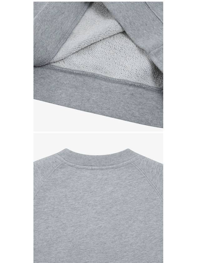 Oly Hot Dog Patch Vintage Cotton Sweatshirt Grey - MAISON KITSUNE - BALAAN 5