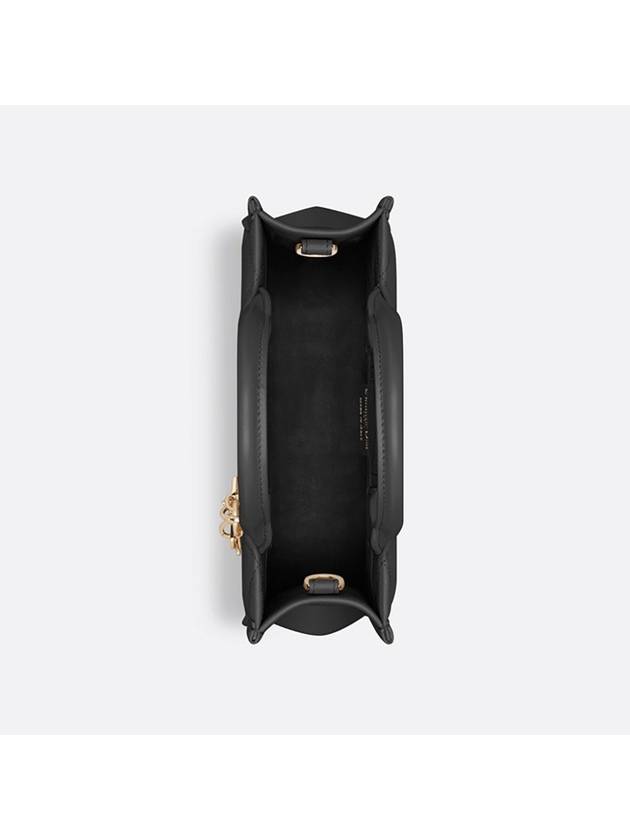 Macrocannage Calfskin Strap Mini Book Tote Bag Black - DIOR - BALAAN 4