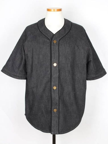 LV Baseball Short Sleeve Denim M - LOUIS VUITTON - BALAAN 1