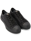 Rockstud Leather Low Top Sneakers Black - VALENTINO - BALAAN 4