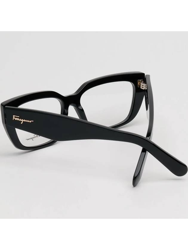 glasses frame SF2905 001 Oval horn rim thick black - SALVATORE FERRAGAMO - BALAAN 4