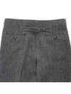 Men's Herringbone Backstrap Straight Pants Grey - THOM BROWNE - BALAAN 7