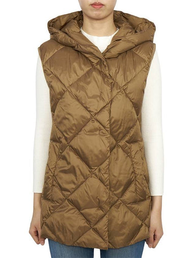 Frutto Padded Vest Brown - MAX MARA - BALAAN 1