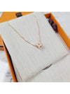 Mini Pop H Pendant Rose Gold Rose Dragee - HERMES - BALAAN 6