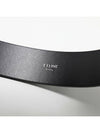 Logo Print Large Western Calfskin Belt Black - CELINE - BALAAN 4