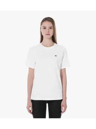 Women s Basic Crew Neck Short Sleeve T Shirt White - LACOSTE - BALAAN 1