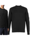 Lend Wappen Soft Knit Black - CP COMPANY - BALAAN.