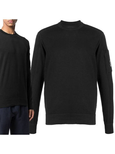 Lend Wappen Soft Knit Top Black - CP COMPANY - BALAAN 2