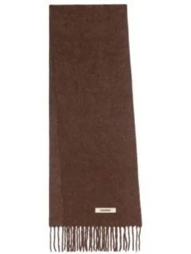 Carro Mohair Alpaca Muffler Brown - JACQUEMUS - BALAAN 2