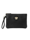 La Medusa Leather Clutch Bag Black - VERSACE - BALAAN 1