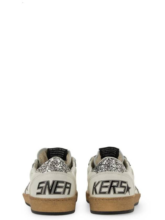 Ball Star Heel Tab Low Sneakers White Silver - GOLDEN GOOSE - BALAAN 4