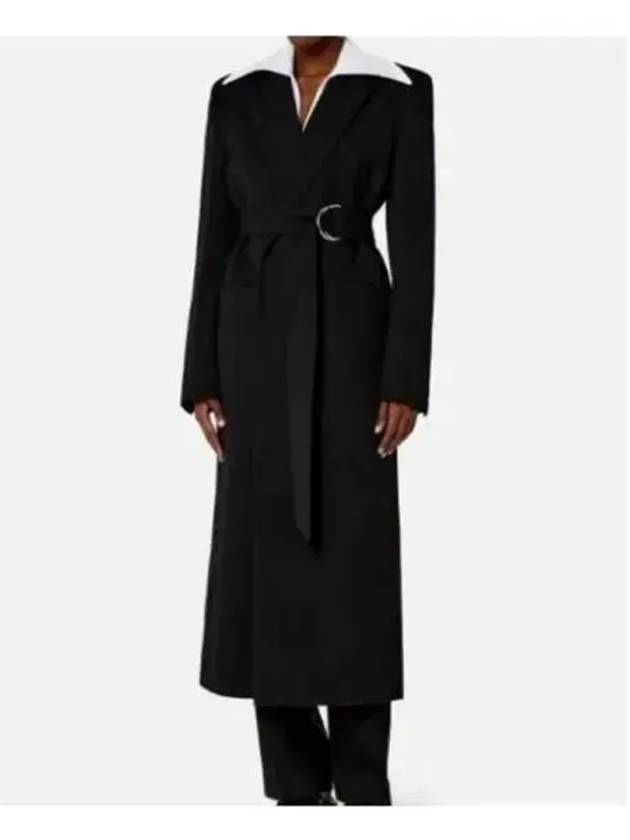 Belt Wool Gabardine Single Coat Black - AMI - BALAAN 2