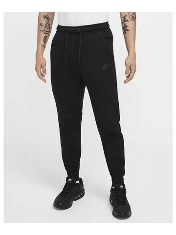 Tech Men s Fleece Jogger Black HV0960 010 717283 - NIKE - BALAAN 1