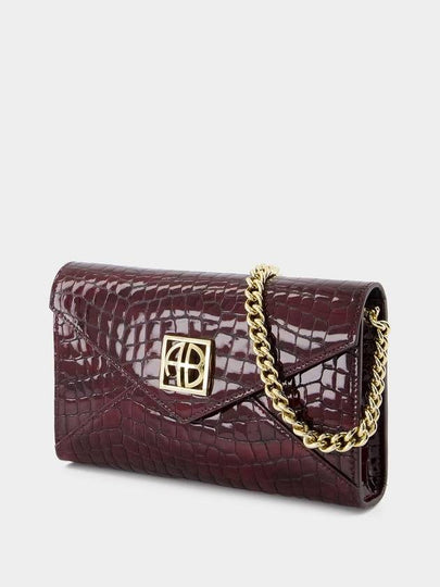 Elly Small Clutch - ANINE BING - Leather - Burgundy - ANINE BING - BALAAN 2