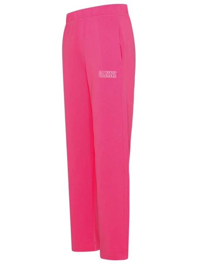 Logo Banding Sweat Straight Pants Pink - GANNI - BALAAN 3