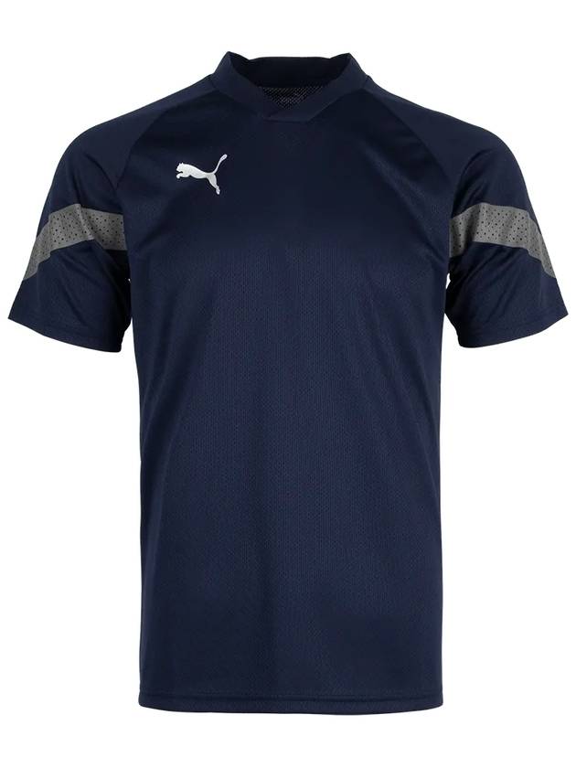 Team Final Training Jersey Short Sleeve T-Shirt Navy - PUMA - BALAAN 3