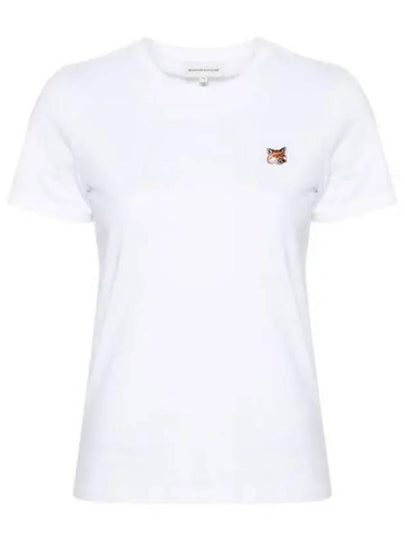 Fox Head Patch Regular Short Sleeve T-Shirt White - MAISON KITSUNE - BALAAN 2