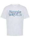 Skeleton Logo Short Sleeve T-Shirt White - ALEXANDER MCQUEEN - BALAAN 2