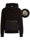 Logo Patch Panel Pocket Hoodie 8G000 04 809KR 999 - MONCLER - BALAAN 2