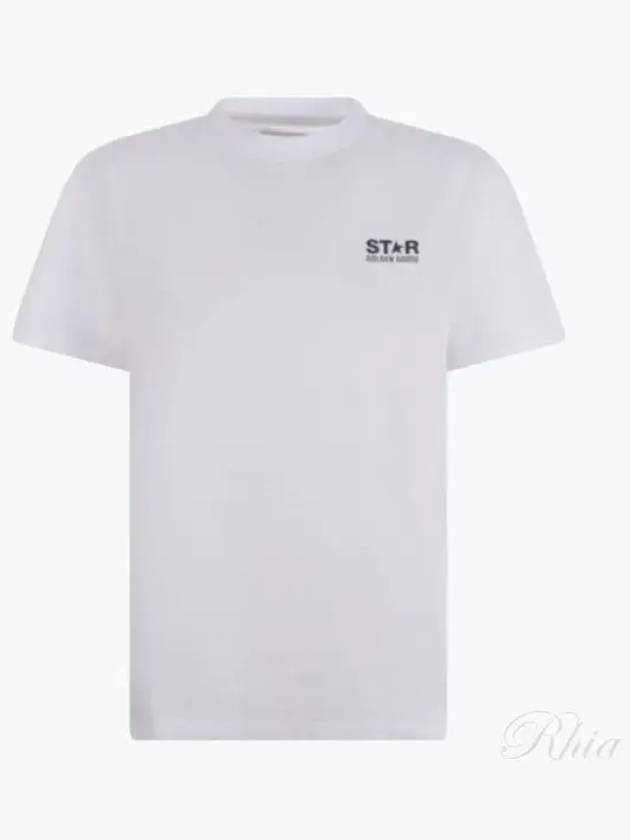 Star Logo Short Sleeve T-Shirt White - GOLDEN GOOSE - BALAAN 2