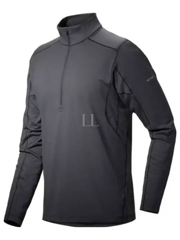 Men's Rho Hybrid Half Zip Sweatshirt Black - ARC'TERYX - BALAAN 2