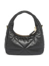 Nappa Leather Mini Bag with Topstitching Black - PRADA - BALAAN 4