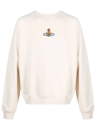 ORB Logo Crewneck Sweatshirt Beige - VIVIENNE WESTWOOD - BALAAN 2