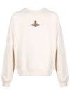 ORB Logo Crewneck Sweatshirt Beige - VIVIENNE WESTWOOD - BALAAN 2