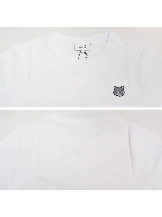 Bold Fox Head Patch Short Sleeve T-Shirt White - MAISON KITSUNE - BALAAN 4