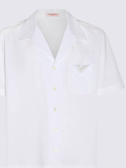 Men s V logo short sleeve shirt white - VALENTINO - BALAAN 2