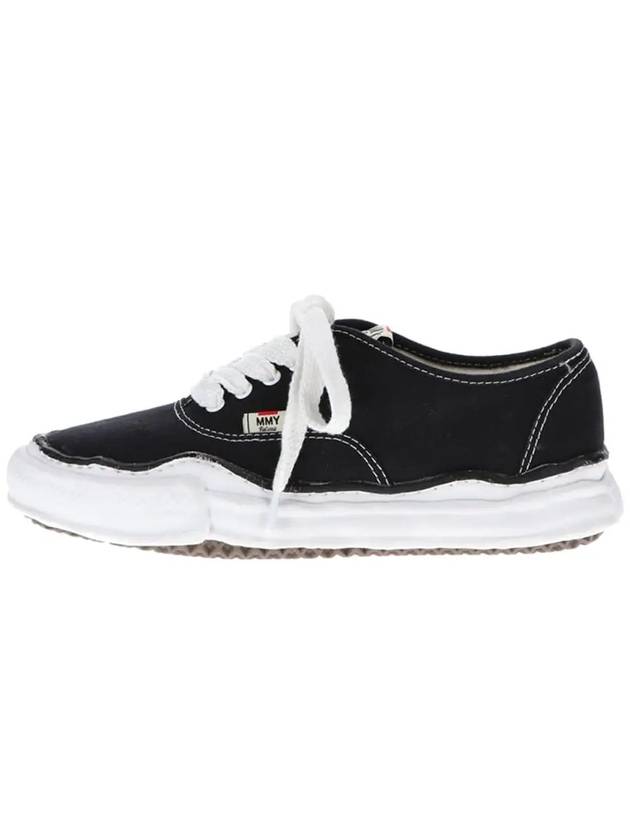 Baker OG Sole Canvas Low Top Sneakers Black - MAISON MIHARA YASUHIRO - BALAAN 4