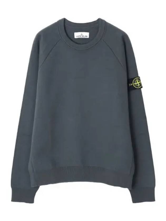 Double face soft cotton yarn crew neck knit loose fit men - STONE ISLAND - BALAAN 1