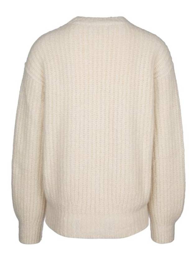 Cocooning Crewneck Knit Top White Snow - LORO PIANA - BALAAN 3