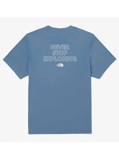 The North Face NT7UQ07G River Curry Graphic Short Sleeve Round Tee - THE NORTH FACE - BALAAN 1