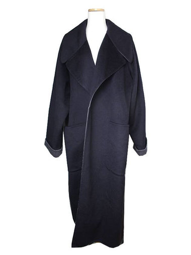 Maison Margiela midnight blue reversible long coat 66 - MAISON MARGIELA - BALAAN 1