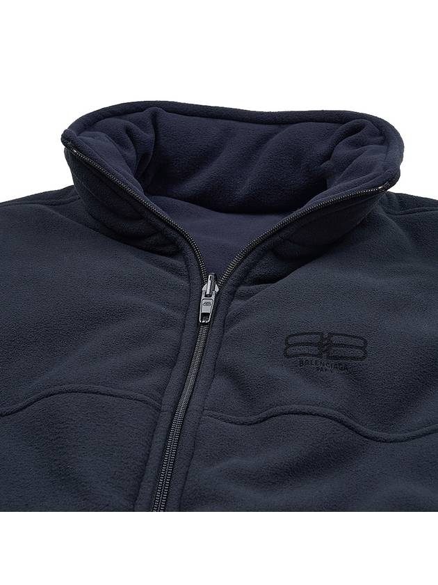 Men's BB Logo Reversible Zip-Up Jacket Black - BALENCIAGA - BALAAN 11