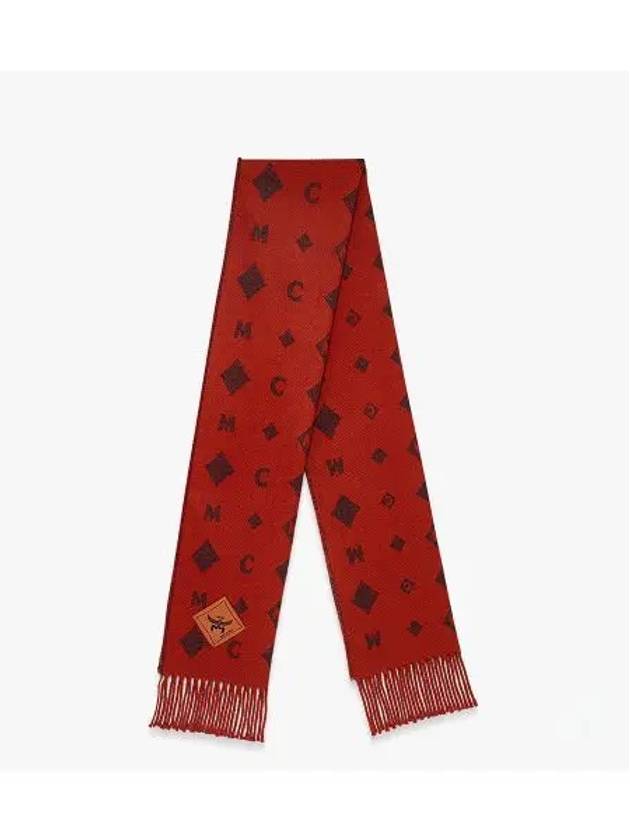 2 color monogram jacquard stole MEFESMM01OD - MCM - BALAAN 1