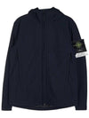 Men's Soft Shell Pure Insulation Technology Primaloft Hooded Jacket Navy - STONE ISLAND - BALAAN 2