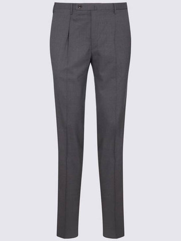 Incotex Grey Wool Pants - INCOTEX - BALAAN 1