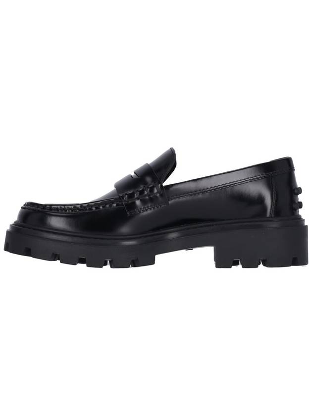 Leather Penny Loafers Black - TOD'S - BALAAN 4