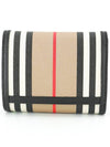 Lancaster Striped Half Wallet Beige - BURBERRY - BALAAN 2