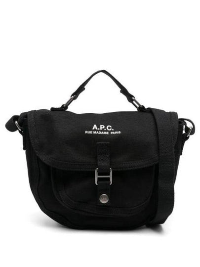 Logo Print Fold Over Cross Bag Black - A.P.C. - BALAAN 2