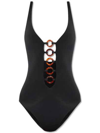 Ring Detail Plunge One-Piece Swimsuit D6BG04840ISA01 - DSQUARED2 - BALAAN 2