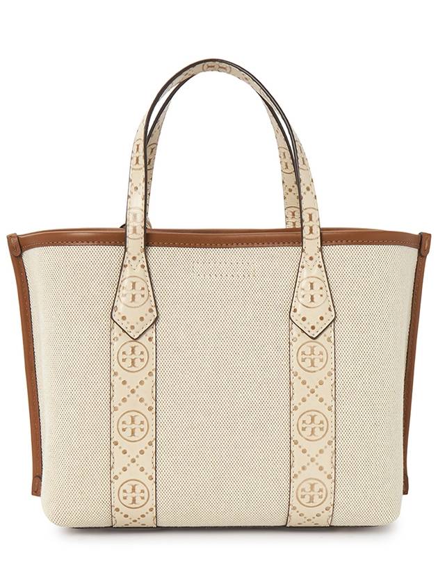 Perry Small Canvas Tote Bag New Cream - TORY BURCH - BALAAN 4