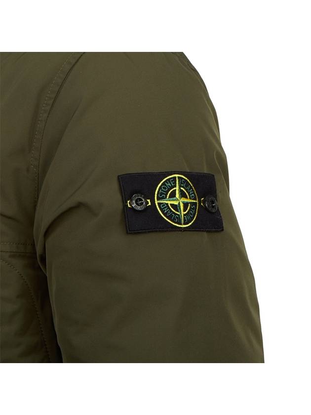 Wappen Patch Twill Down Parka Khaki - STONE ISLAND - BALAAN 8